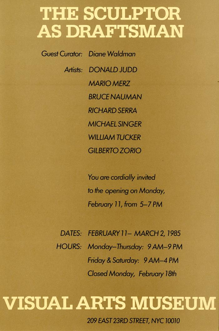 Announcements and invitations depicts: Exhibition announcement