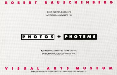 Announcements and invitations depicts: Exhibition announcement