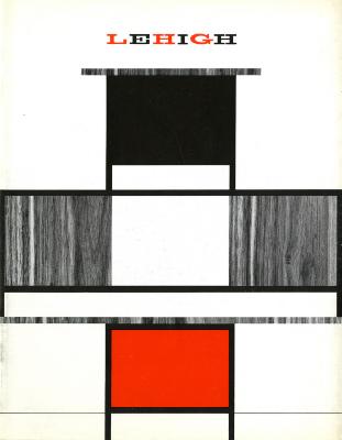 Booklet/Brochure depicts: A stack of furniture using collage.