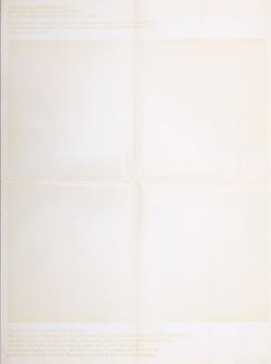 Posters depicts: Four pale squares that are almost impossible to see against the white background