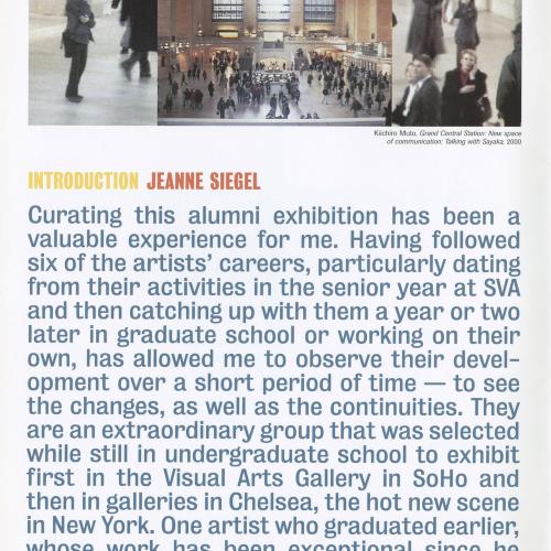 Exhibition Catalogues depicts: Exhibition catalogue curator's statement