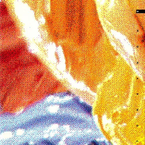Close up of screen printing ink. 