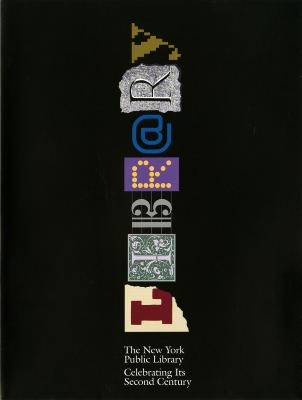 Logos and identities depicts: The word "Library" with each letter using a different font and style. 