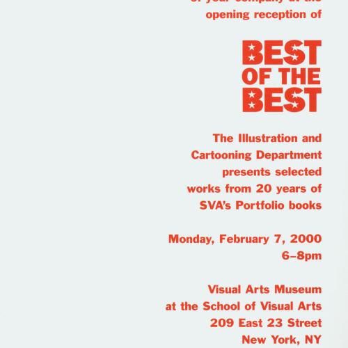 Announcements and invitations depicts: Exhibition announcement