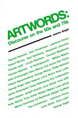 Books depicts: White book cover with title and subtitle in green text, with list of artists below in green