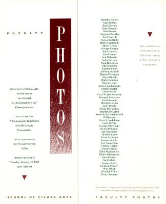 Announcements and invitations depicts: Exhibition announcement