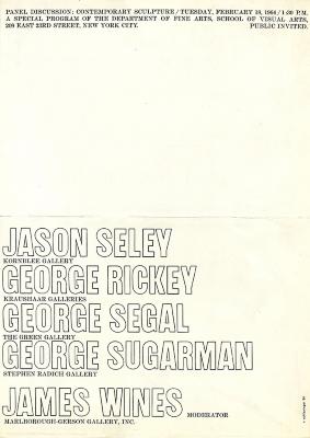 Announcements and invitations depicts: announcement listing participants in large outlined letters