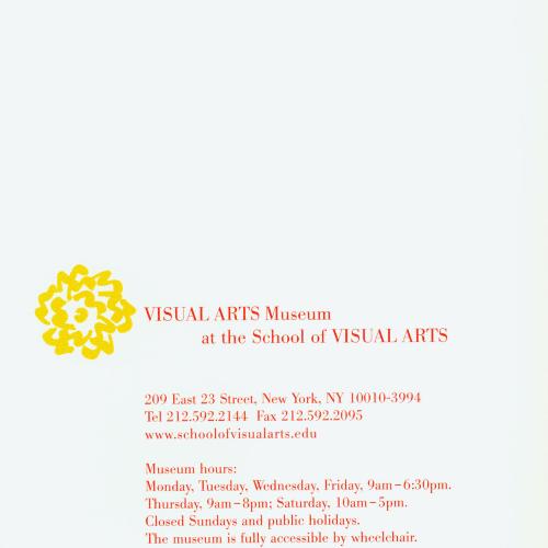 Announcements and invitations depicts: Best of the Best: The Illustration and Cartooning Department presents selected works from 20 years of SVA's Portfolio Books announcement