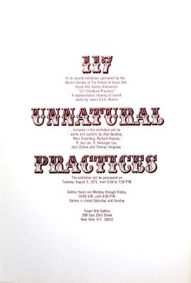Posters depicts: Text only, title of show, list of artists