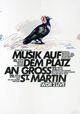 Posters depicts: Illustration of a crow with human ears