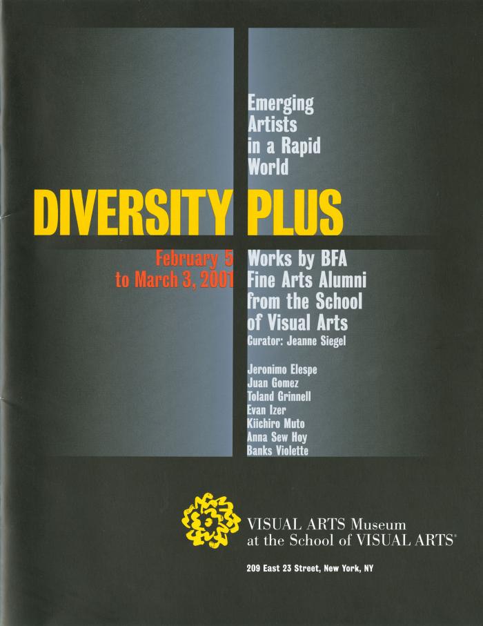 Exhibition Catalogues depicts: Exhibition catalogue cover
