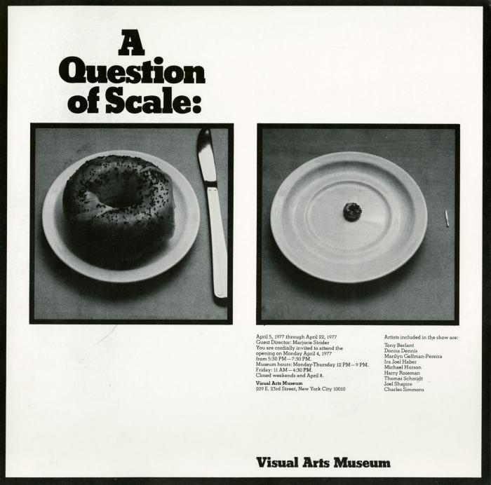 Posters depicts: Normal sized bagel and miniature bagels on plates