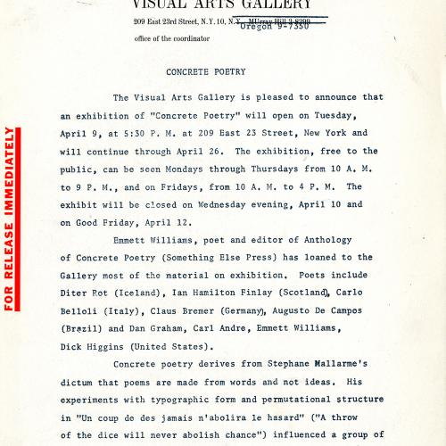 Press Releases depicts: typed press release