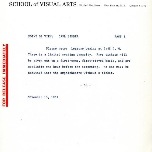 Press Releases depicts: typed description of event