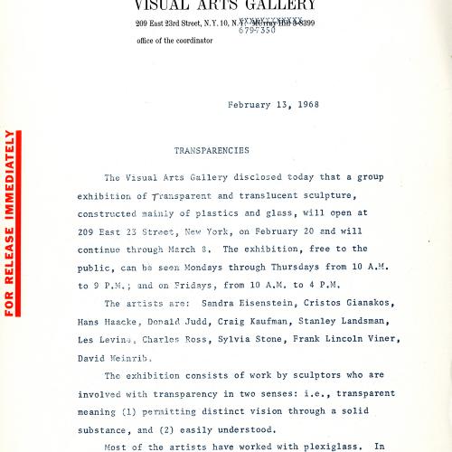 Press Releases depicts: typed press release