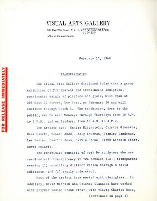 Press Releases depicts: typed press release