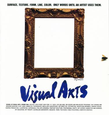 Advertisements depicts: Fancy Frame with a blank space inside, to the right is a dead fly 