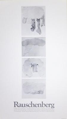 Posters depicts: Four black and white abstract works