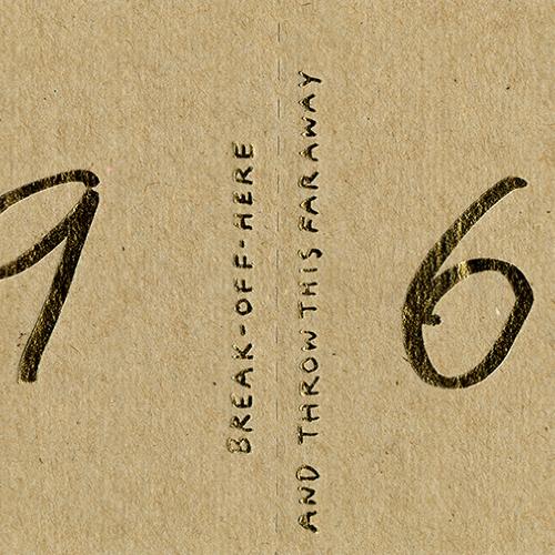 Cards depicts: Handwritten "1969" break-off here card