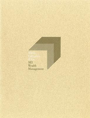 Annual Reports and Corporate Communications, Booklet/Brochure depicts: An illustrated rectangular box shape made out of black lines, the front facing side of the box has "Hirtle Callaghan & Co. SEI Wealth Management" typed on it 