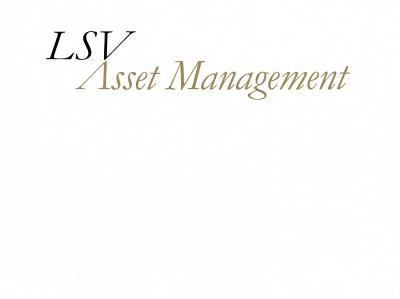 Letterheads/Stationery depicts: "LSV Asset Management" written in a italic font 