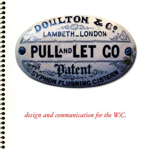 Booklet/Brochure depicts: An old fashioned decorative sort of label with many different fonts used on the cover of a white brochure 