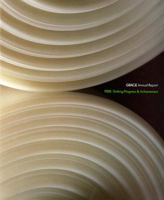Annual Reports and Corporate Communications depicts: Two abstract rounded shapes with rings meet in front of a black background 