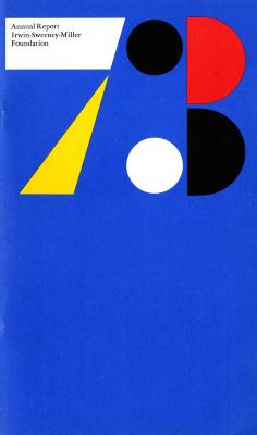 Annual Reports and Corporate Communications depicts: "73" is created by collaged pieces of various colors of cut out paper 