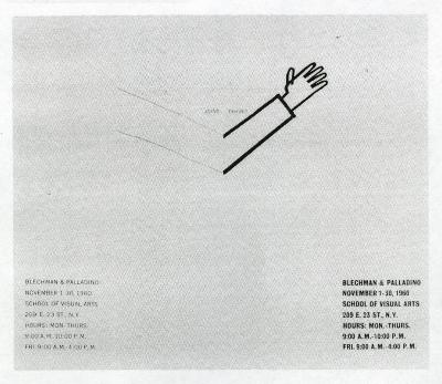 Announcements and invitations depicts: arm partially extended with the words joint exhibit above the elbow
