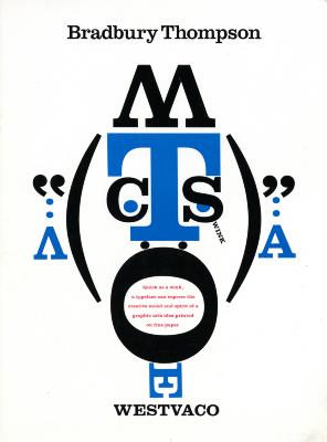 Booklet/Brochure depicts: A yelling face created by letters and symbols 