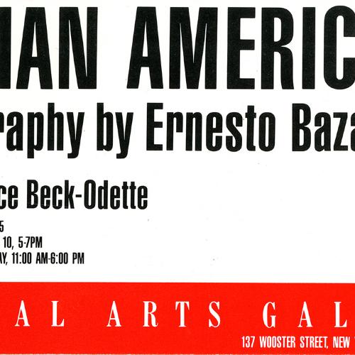 Announcements and invitations depicts: Exhibition announcement
