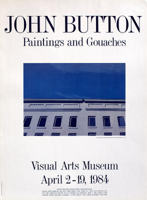 Posters depicts: View of top of building and blue sky