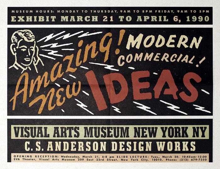 Posters depicts: exhibition title and details in 1950s advertisement style