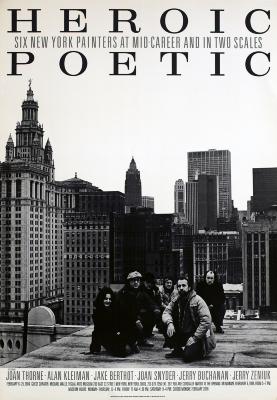 Posters depicts: Six New York painters on a New York City rooftop