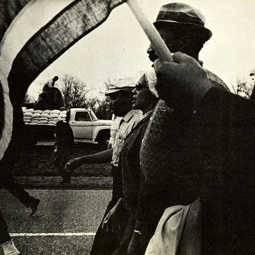 Announcements and invitations depicts: A photograph of Martin Luther King Jr. and others marching in a line