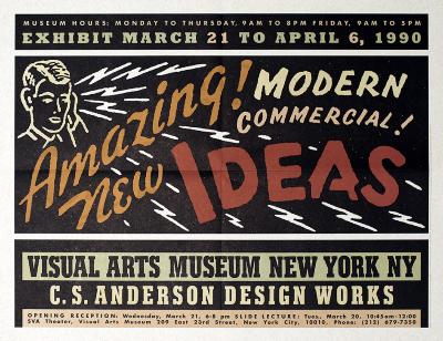 Posters depicts: exhibition title and details in 1950s advertisement style