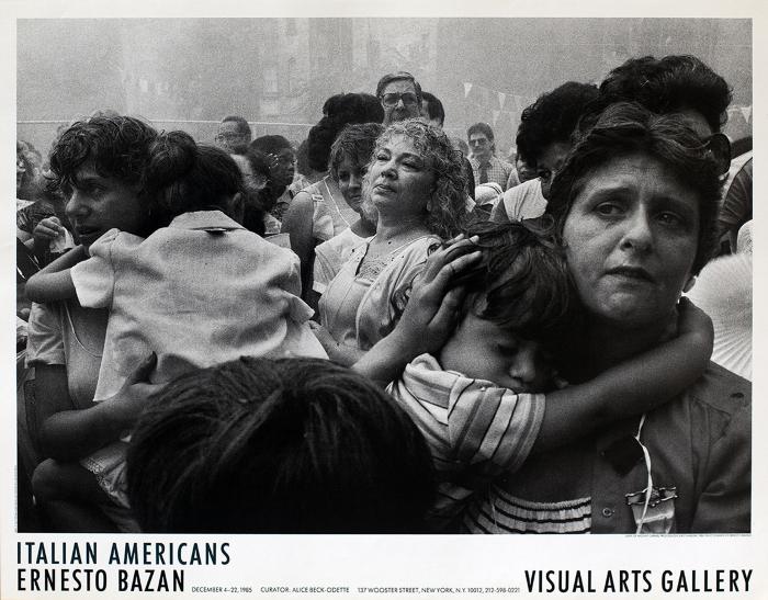 Posters depicts: Crowd of people looking distressed, women holding their children
