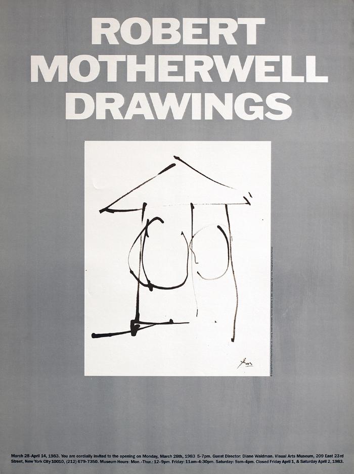 Posters depicts: Abstract black and white drawing by Robert Motherwell