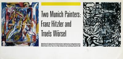 Posters depicts: Two abstract paintings