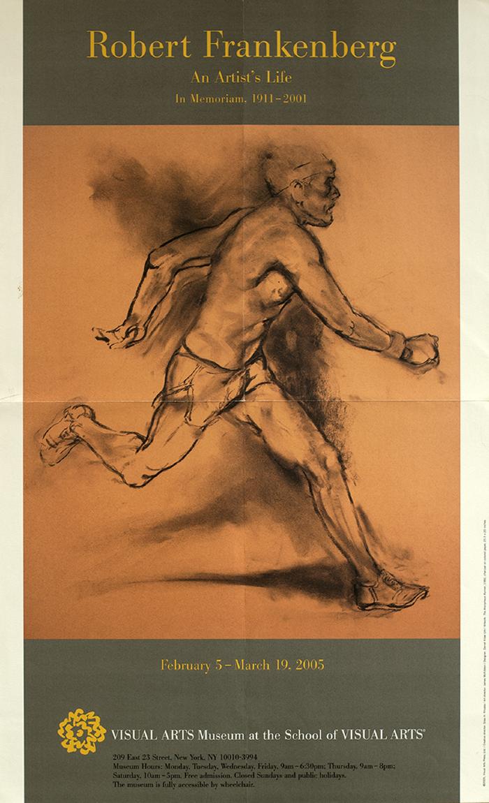 Posters depicts: male figure who is running