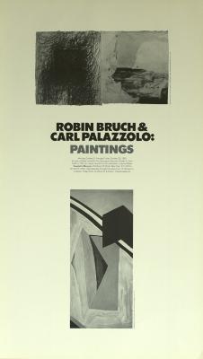 Posters depicts: Abstract black and white paintings by Bruch and Palazzolo