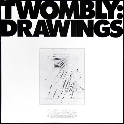 Posters depicts: Black and white abstract Twombly drawing