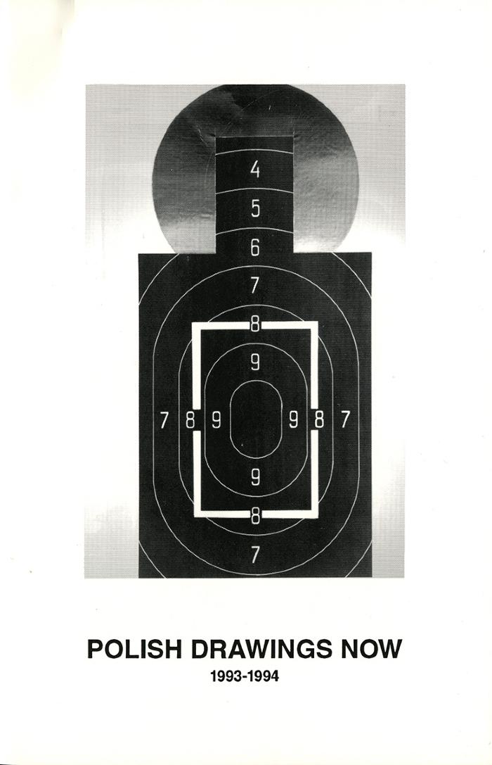 Bulletins and catalogs depicts: A drawing of a human sillhouette target above the title