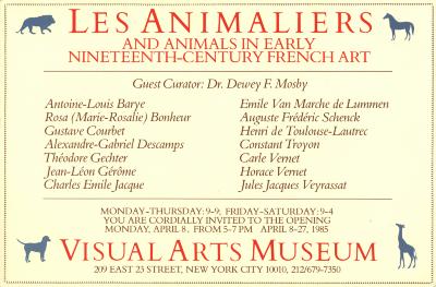 Announcements and invitations depicts: Exhibition announcement