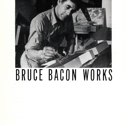 Exhibition Catalogues depicts: Portrait of Bruce Bacon