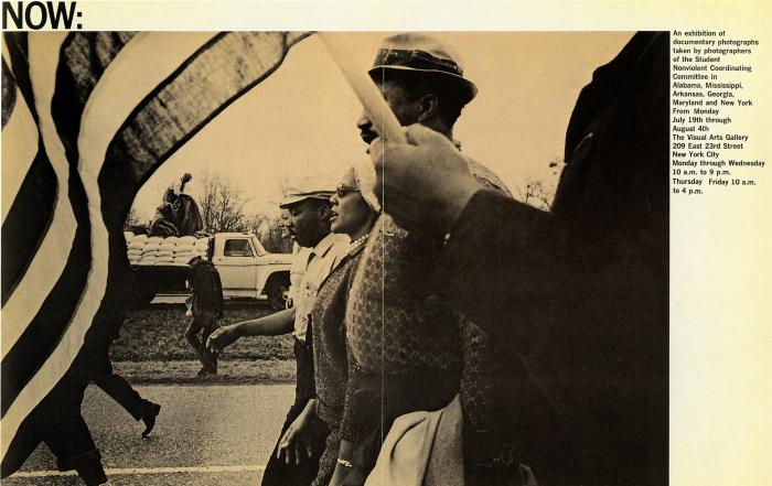 Posters depicts: A photograph of Martin Luther King Jr. and others marching in a line