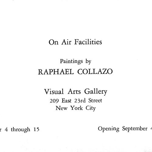 Announcements and invitations depicts: Information about the exhibtiion
