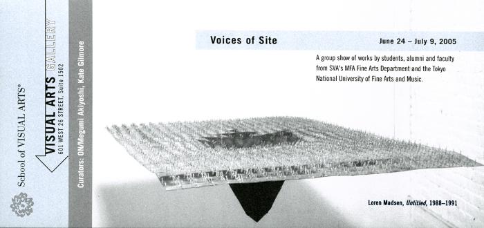 Announcements and invitations depicts: Exhibition announcement