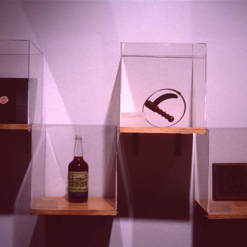 Photographic Materials depicts: artworks installed in gallery
