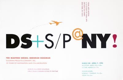 Posters depicts: Poster for Deborah Sussman Masters Series exhibition